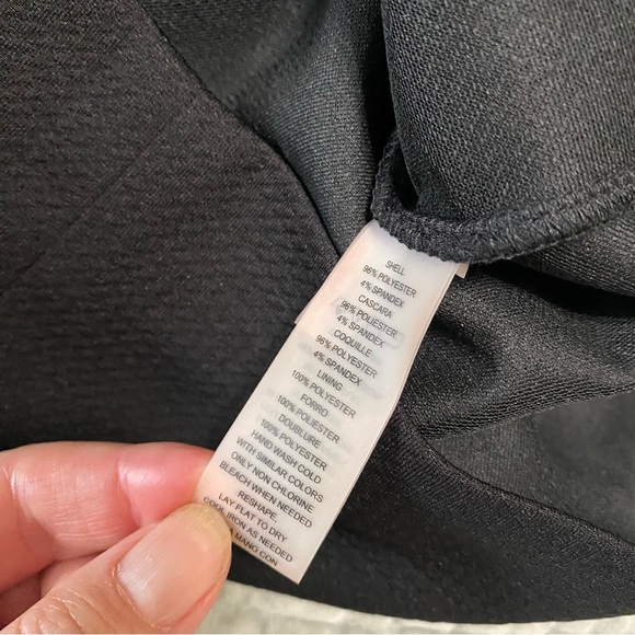 Vince Camuto Black Mandarin Collar Sleeveless Preppy Shift Dress 10 Old Money - Picture 6 of 6